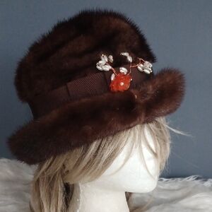 Vintage Real Fur Hat